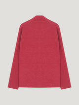 Dark Red Single Breasted Paisley Jacket