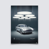 Aston Martin DB5 1963 Silver | Classic Car Series | Aston Martin Poster