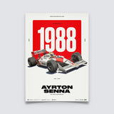 Ayrton Senna McLaren MP4/4 | 30 YEARS OF LEGACY | Limited Edition Poster