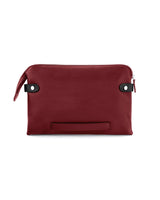 GLOBETROTTER - Full-grain Leather Document Case - Red/Black