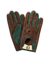Centenary 24 Hours of Le Mans - Driving Gloves - Heritage Brown/British Green/Ivory