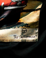 THE OUTLIERMAN t-shirt E-TYPE’S PORTRAIT - T-shirt with silk application - Limited Edition