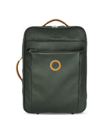GLOBETROTTER - Full-grain Leather Trolley Bag - British Green/Tan