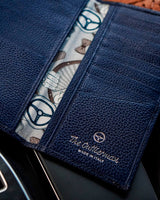 THE OUTLIERMAN wallets GLOBETROTTER - Full-grain Leather Long Wallet - Blue