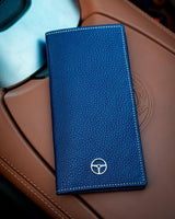 THE OUTLIERMAN wallets GLOBETROTTER - Full-grain Leather Long Wallet - Blue
