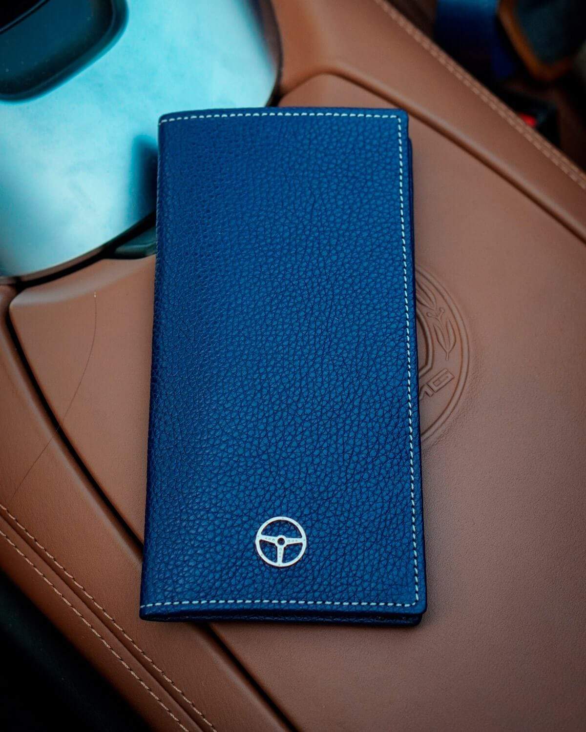 CM21 LEATHER LONG WALLET / BLUE