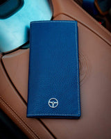 THE OUTLIERMAN wallets GLOBETROTTER - Full-grain Leather Long Wallet - Blue