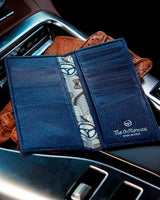THE OUTLIERMAN wallets GLOBETROTTER - Full-grain Leather Long Wallet - Blue