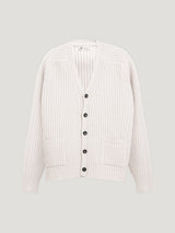 Natural Chucky Ribbed Art Cardi