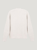 Natural Chucky Ribbed Art Cardi