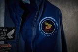 blue Honda Firestone Wind Breaker