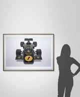 Lotus 72 - Art Screen Print - Front Angle