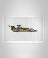 Lotus 72 - Art Screen Print - Emerson Fittipaldi Signed Edition
