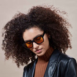 Lino Eco Black // Orange