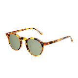 Lapel Amber Tortoise // Bottle Green