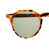 Lapel Amber Tortoise // Bottle Green