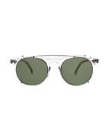 Pleat Transparent // Bottle Green