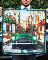 THE OUTLIERMAN foulard DB5'S PORTRAIT - Silk Scarf