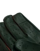 THE OUTLIERMAN gloves AUTHENTIC RACE MK2 - Touchscreen Leather Driving Gloves - British Green/Cognac