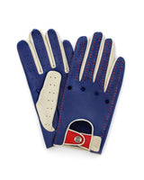 THE OUTLIERMAN gloves MULSANNE 24 Heures du Mans - Driving Gloves - Tour de France Blue/Racing Red/Italy White