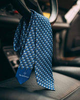THE OUTLIERMAN ties TYPE 75 ATLANTIC - Silk Tie - Sky Blue/Blue