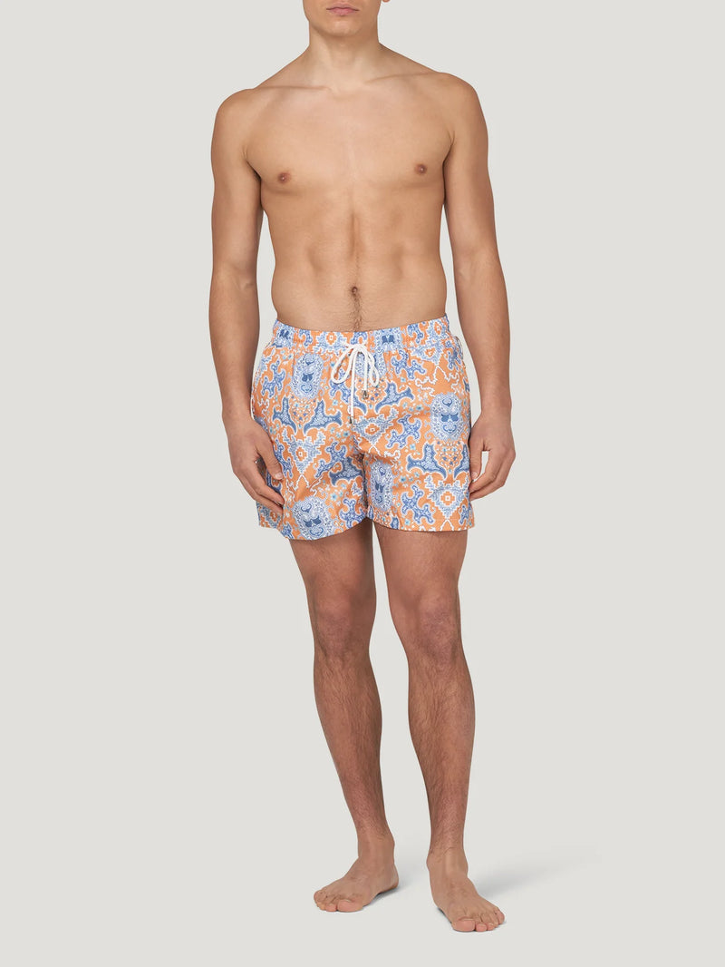 ORANGE/BLUE PAISLEY SWIMMING TRUNKS CD Shop Classic Driver