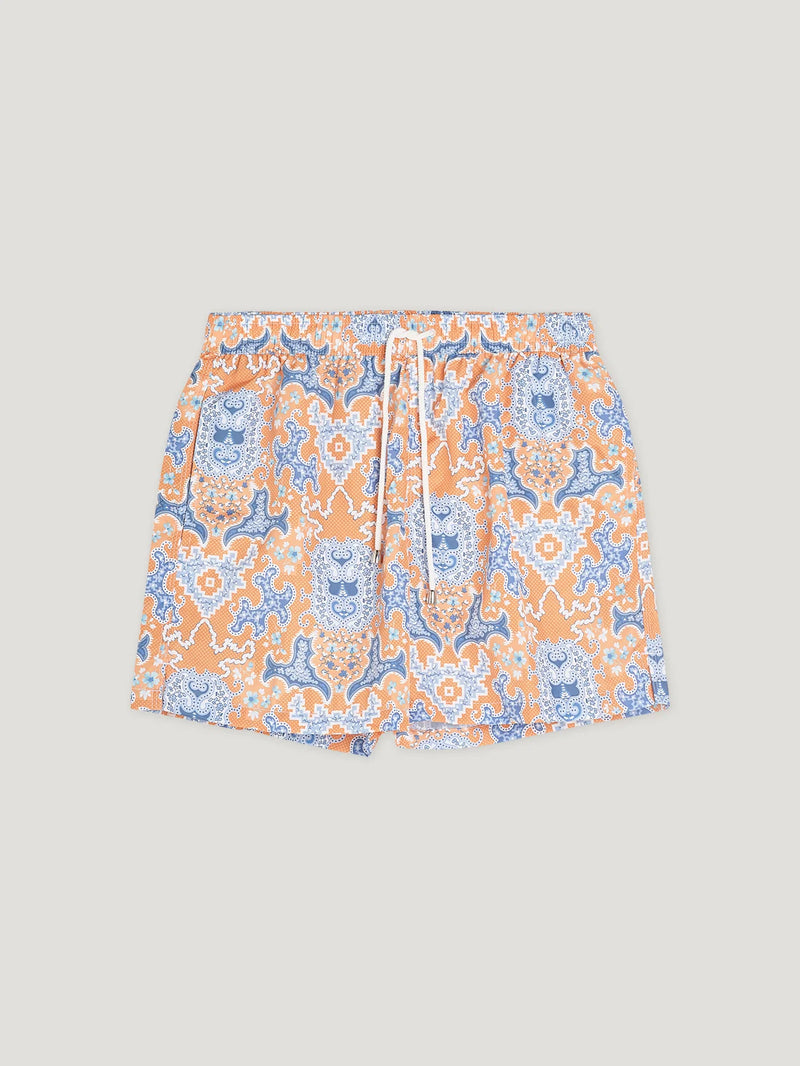 ORANGE/BLUE PAISLEY SWIMMING TRUNKS – CD Shop | Classic Driver