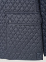 Navy Quilted Norfolk Jacket