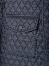 Navy Quilted Norfolk Jacket