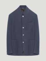 Double Faced Navy Cashmere Blazer