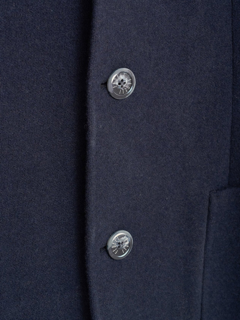 Double Faced Navy Cashmere Blazer