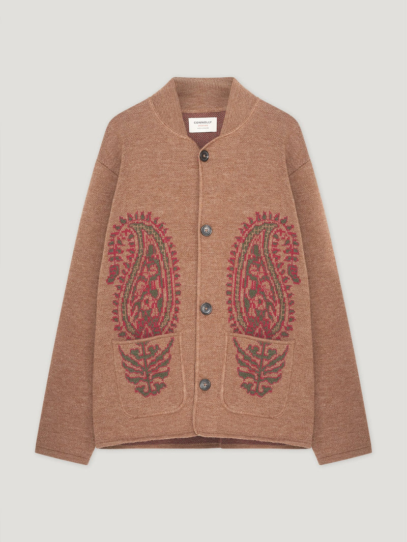 Vicuna Single Breasted Paisley Jacket