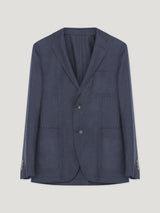 Navy Delon Flannelle Jacket