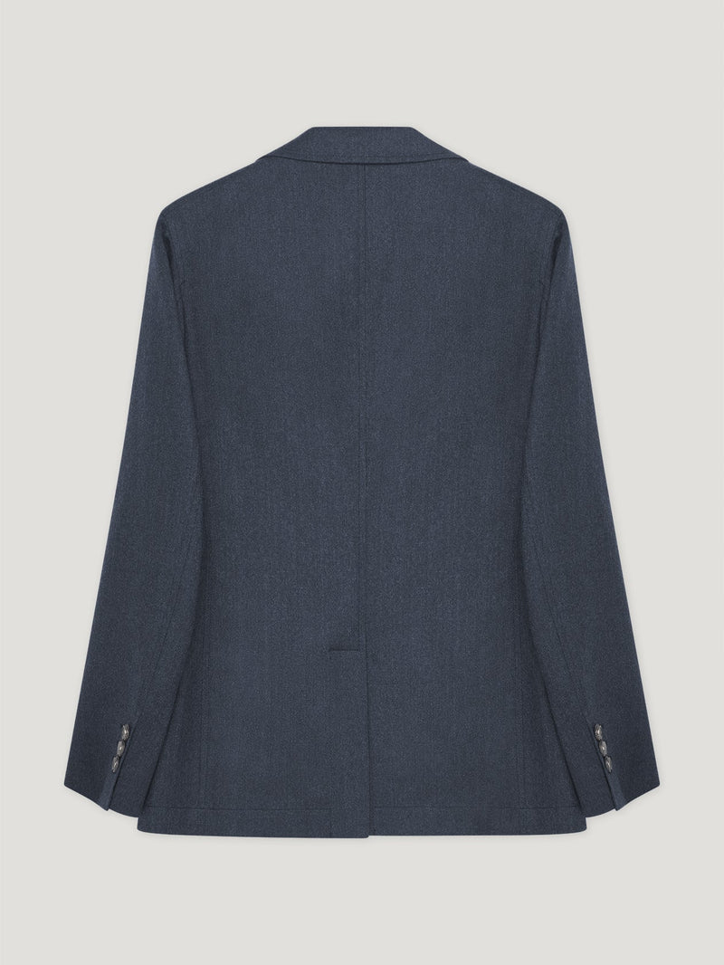 Navy Delon Flannelle Jacket