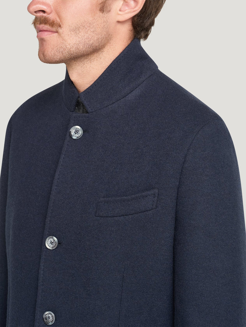 Double Faced Navy Cashmere Blazer