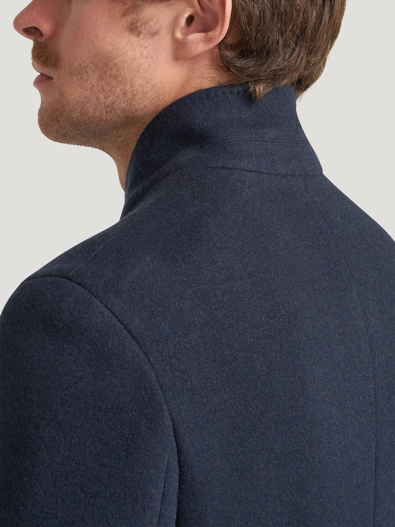 Double Faced Navy Cashmere Blazer