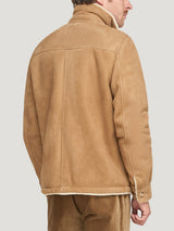 Natural Shearling Cropped Jacket