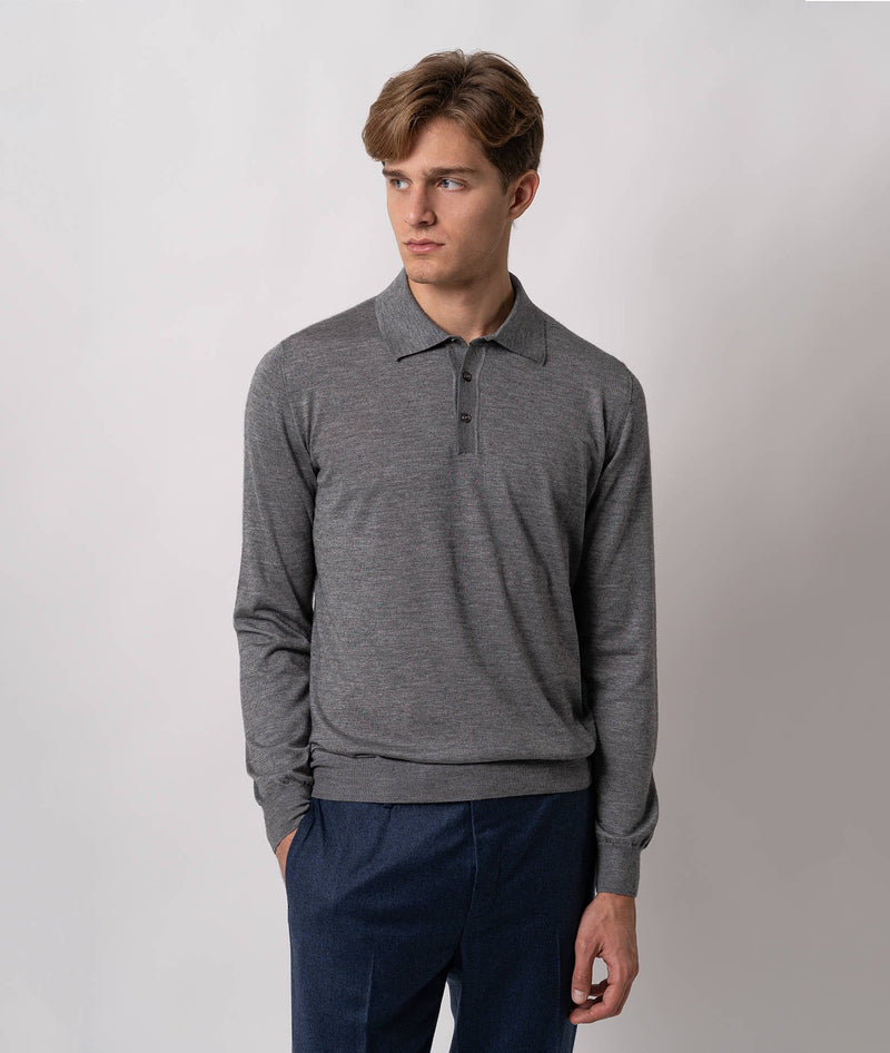 Cashmere and silk polo shirt Vienna