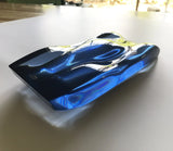 Dark Blue Transparent Ferrari 312P Sculpture