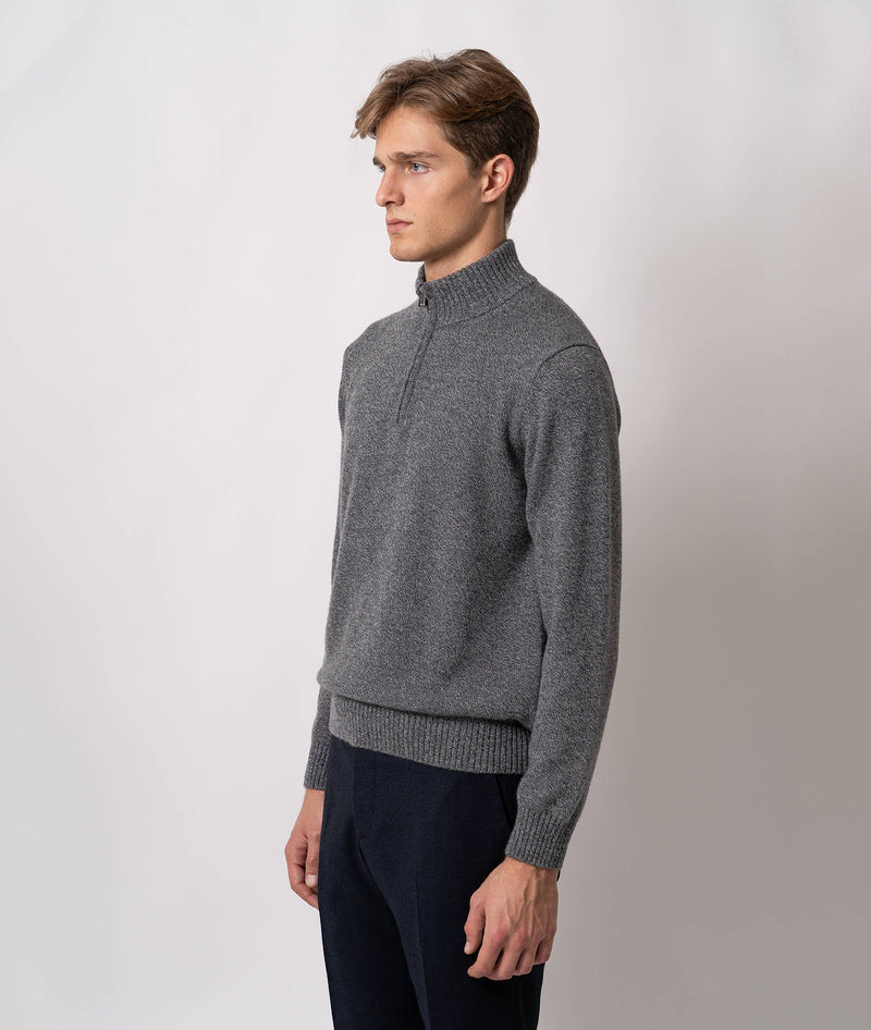 Half-zip cashmere sweater Anversa