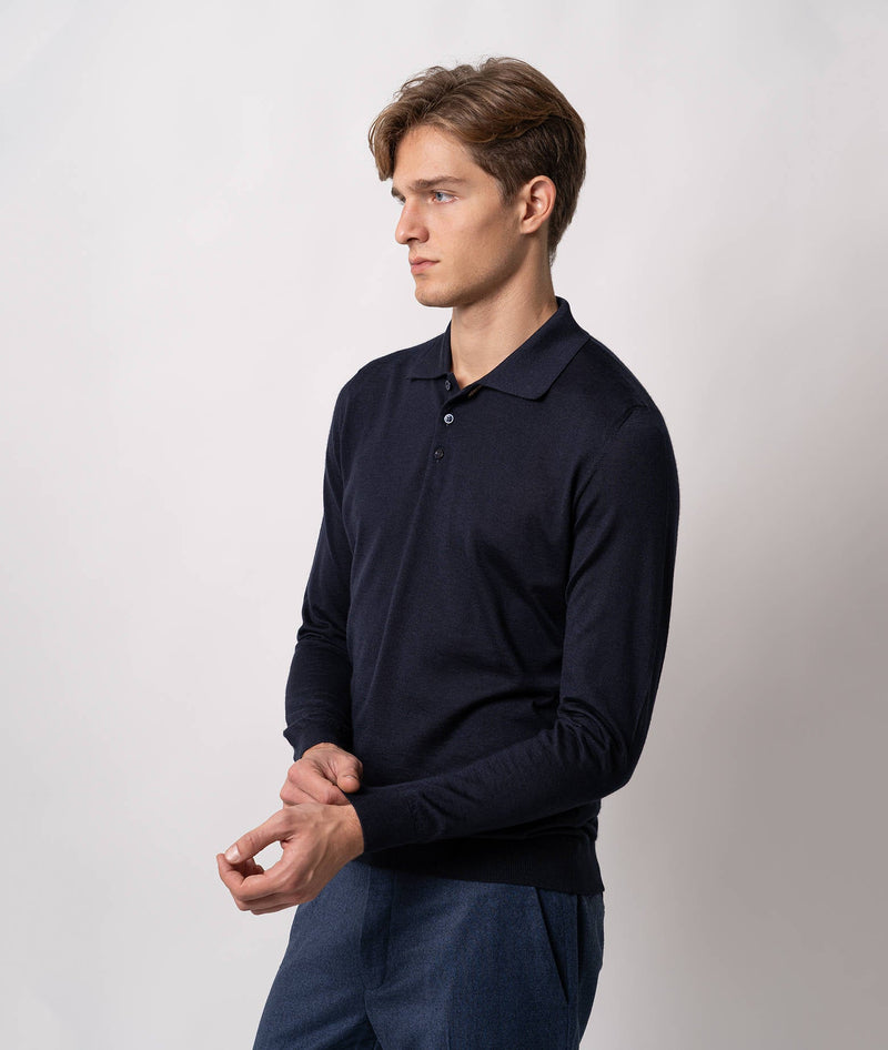 Cashmere and silk polo shirt Vienna