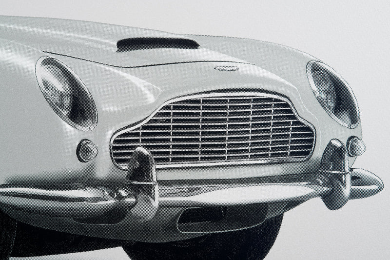 Aston Martin DB5 Vantage - Art Screen Print 3/4 Angle