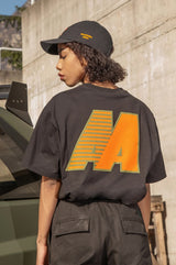 Black T-Shirt Orange AA Logo