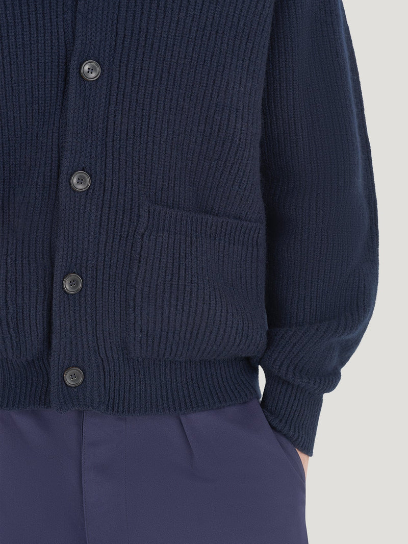 Navy Rally Cardigan