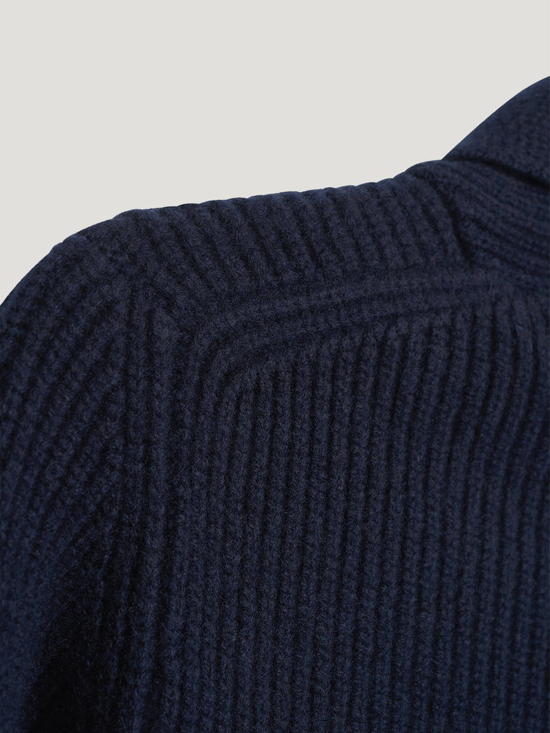 Navy Rally Cardigan