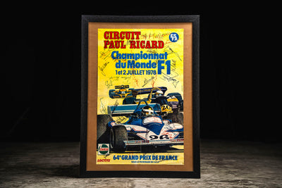 1978 F1 French GP Poster Signed