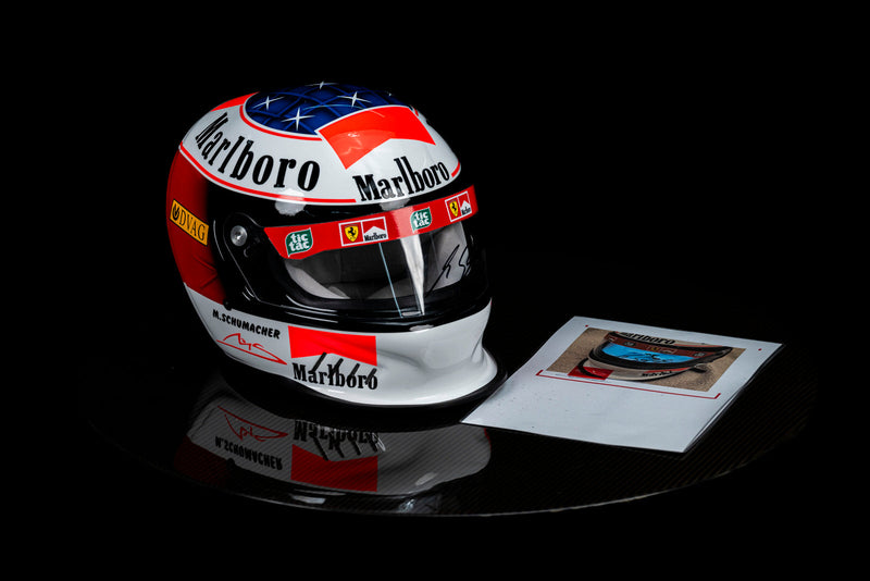 Michael Schumacher Signed Replica Helmet