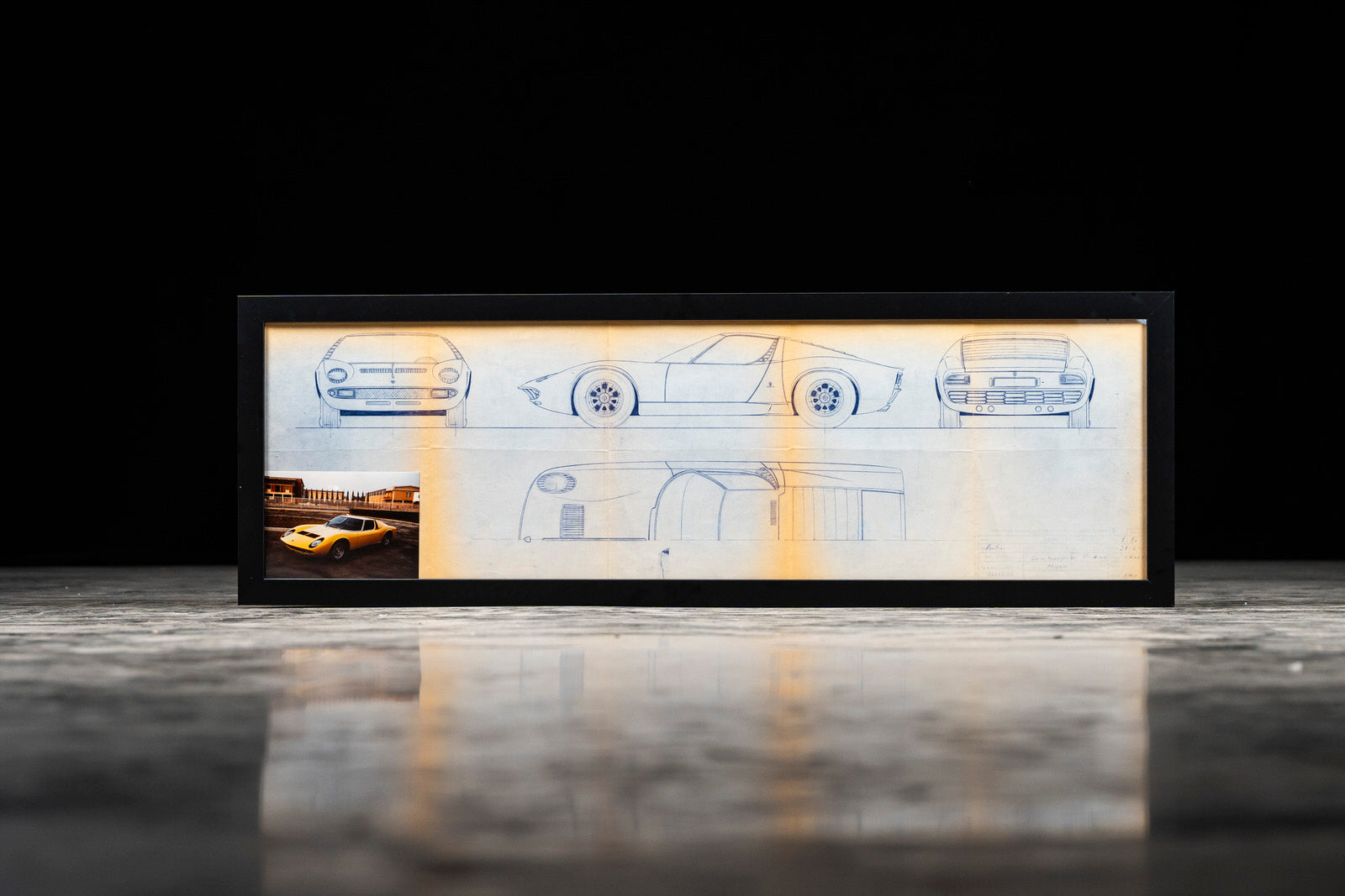 Lamborghini Miura Drawing by Halmo – CD Shop | Classic Driver