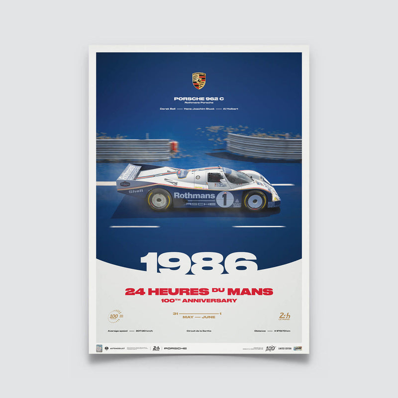 Porsche 962 C - 24h Le Mans - 100th Anniversary - 1986