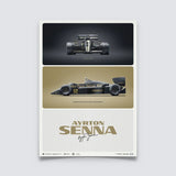 Ayrton Senna | 1985 The First Win Estoril | Lotus 97T Poster